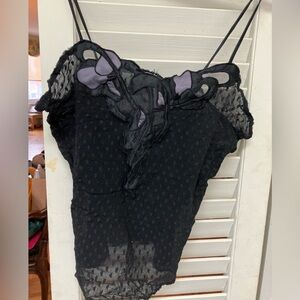 Elegant Black Lace Sleepwear
